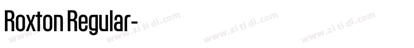Roxton Regular字体转换 Roxton Regular字体转换